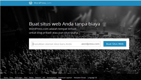 cara membuat wordpress gratis