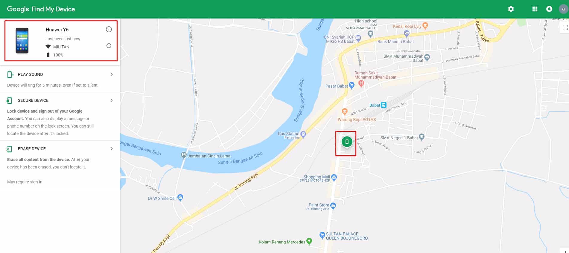  Cara temukan perangkat Android saya yang hilang