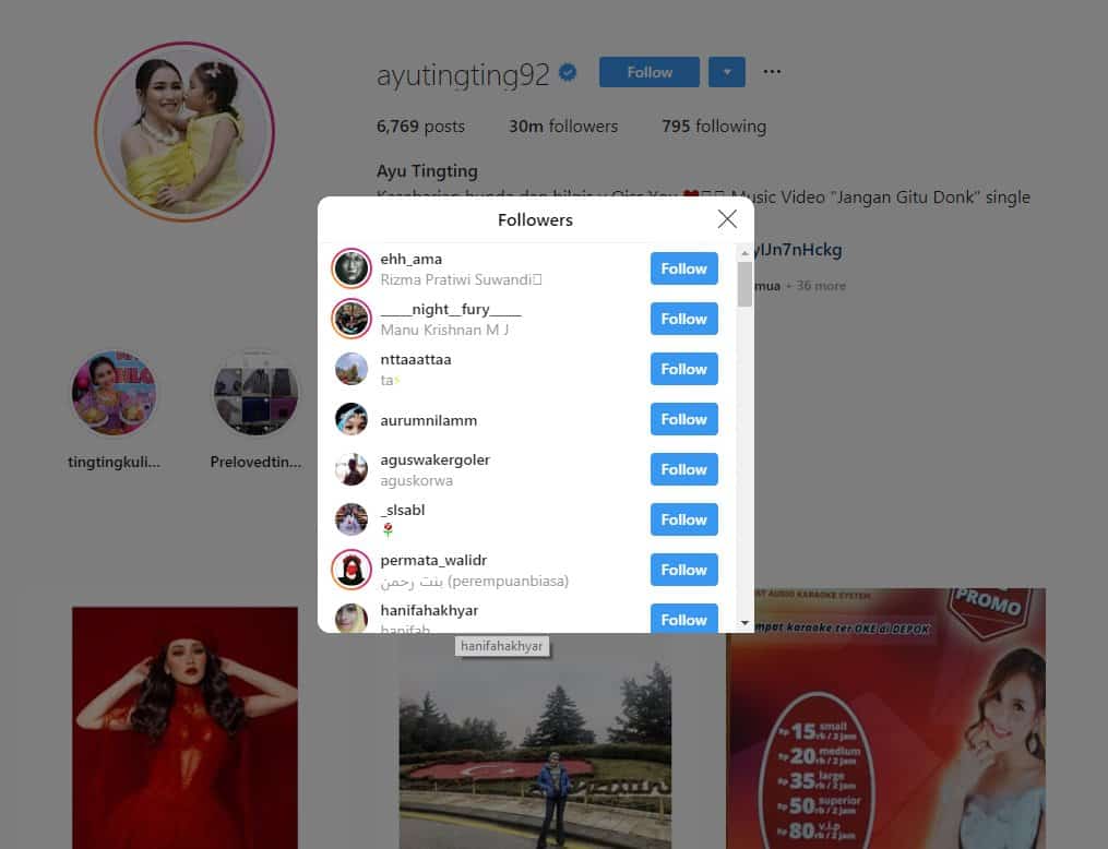 mendapatkan followers