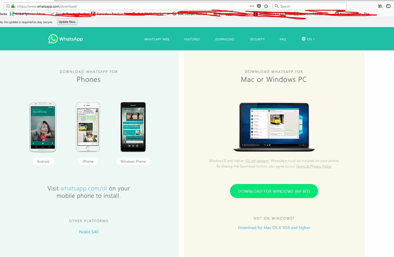 Instal Whatsapp WEB