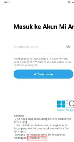 Lupa Password Akun Mi