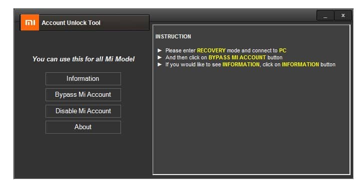 Lupa Password Akun Mi