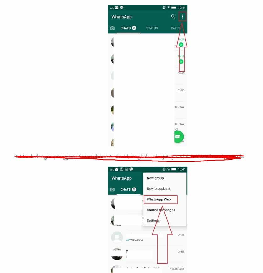 Cara Menggunakan WA Web