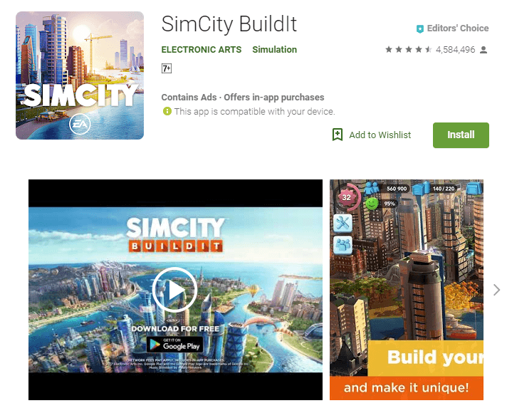 Simcity Buildit