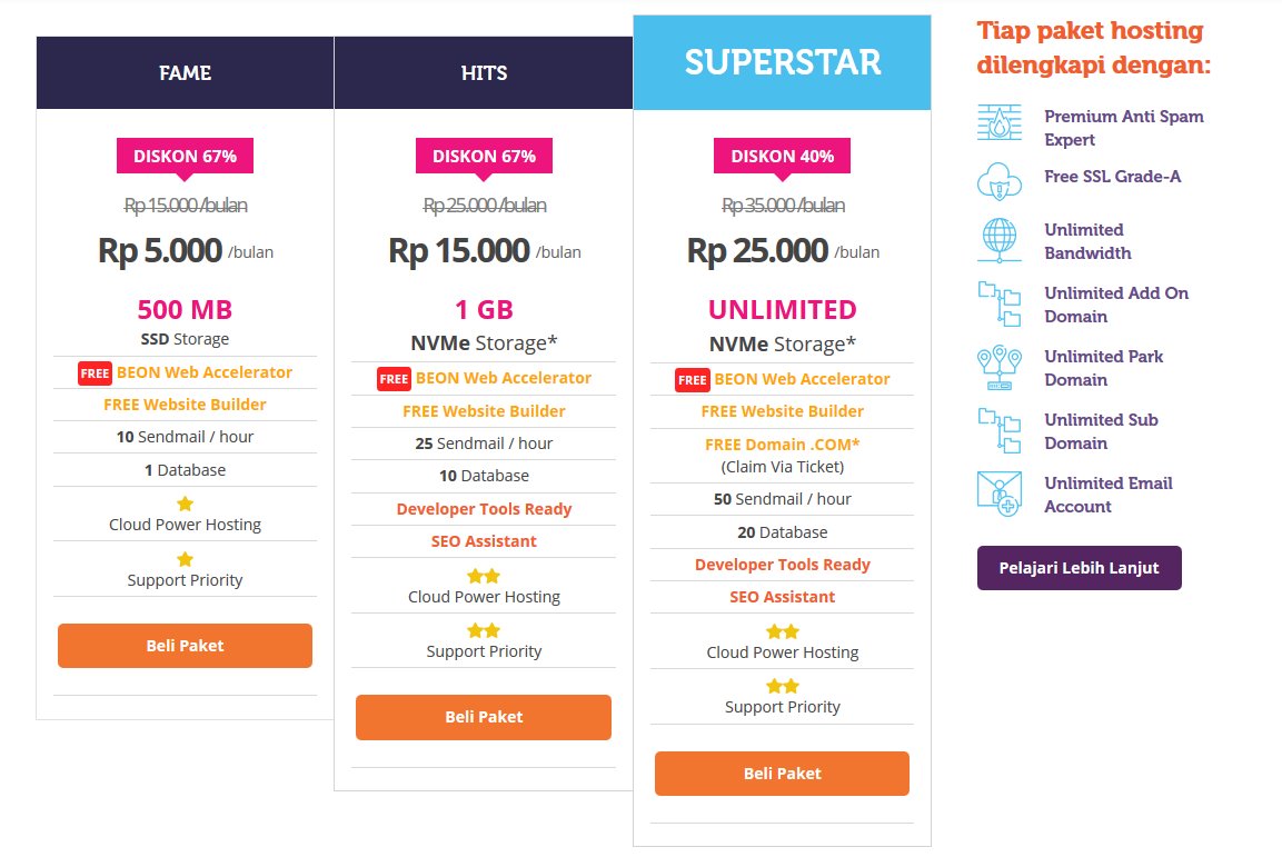 hosting terbaik indonesia