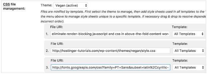 skor hijau Render-blocking JS and CSS