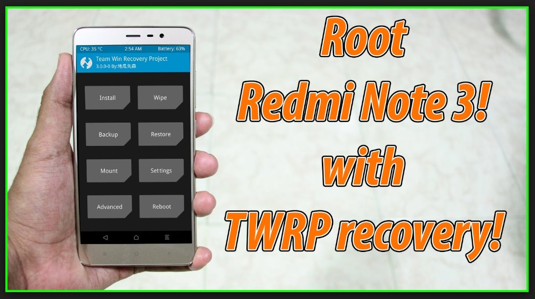 Cara Root, Instal TWRP Redmi Note 3 Pro